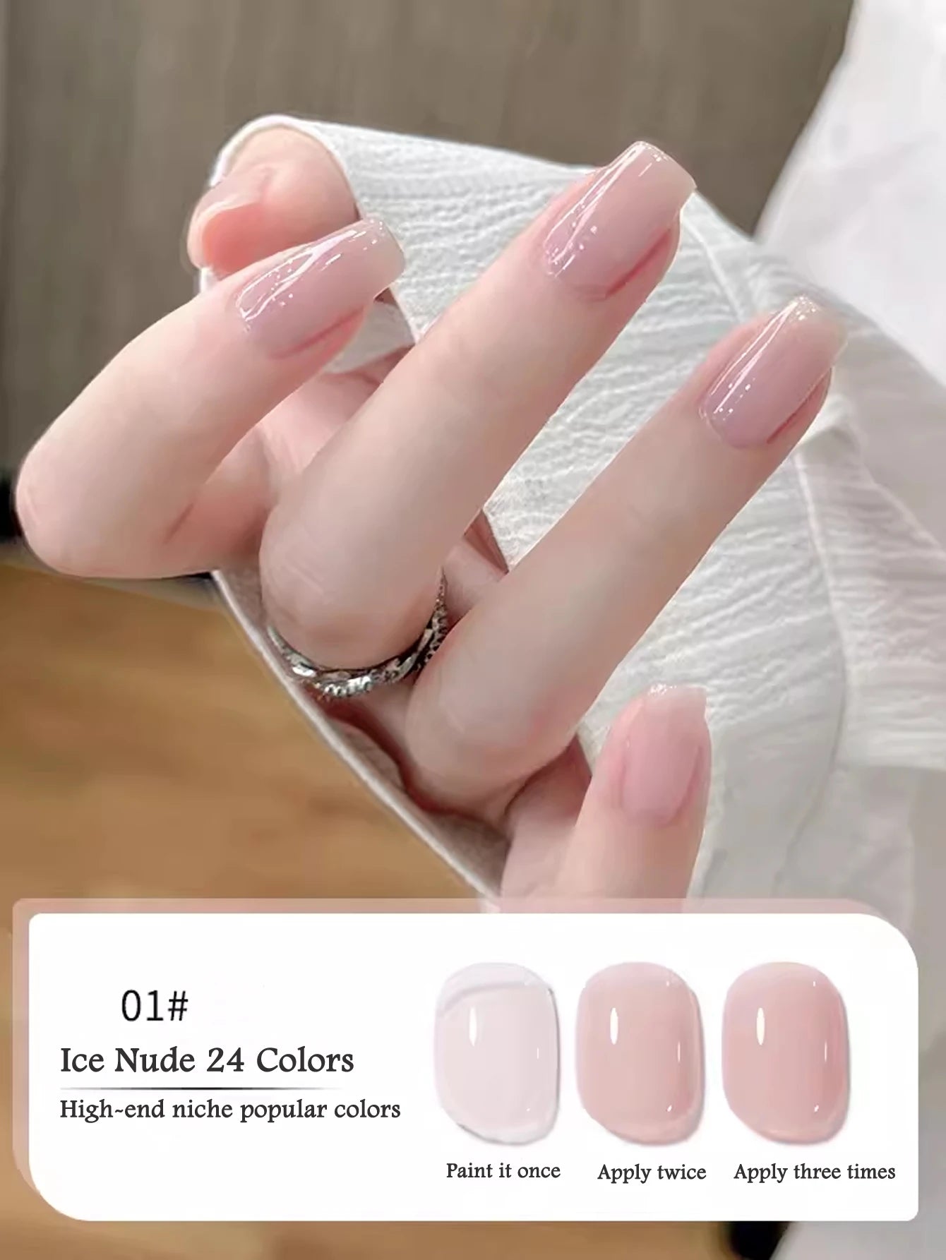 10ML 1-24PCS Milk White Jelly Gel Nail Polish Nail Art 2026 New Popular Nail Supplies UV LED Light Nails Black Red Nails