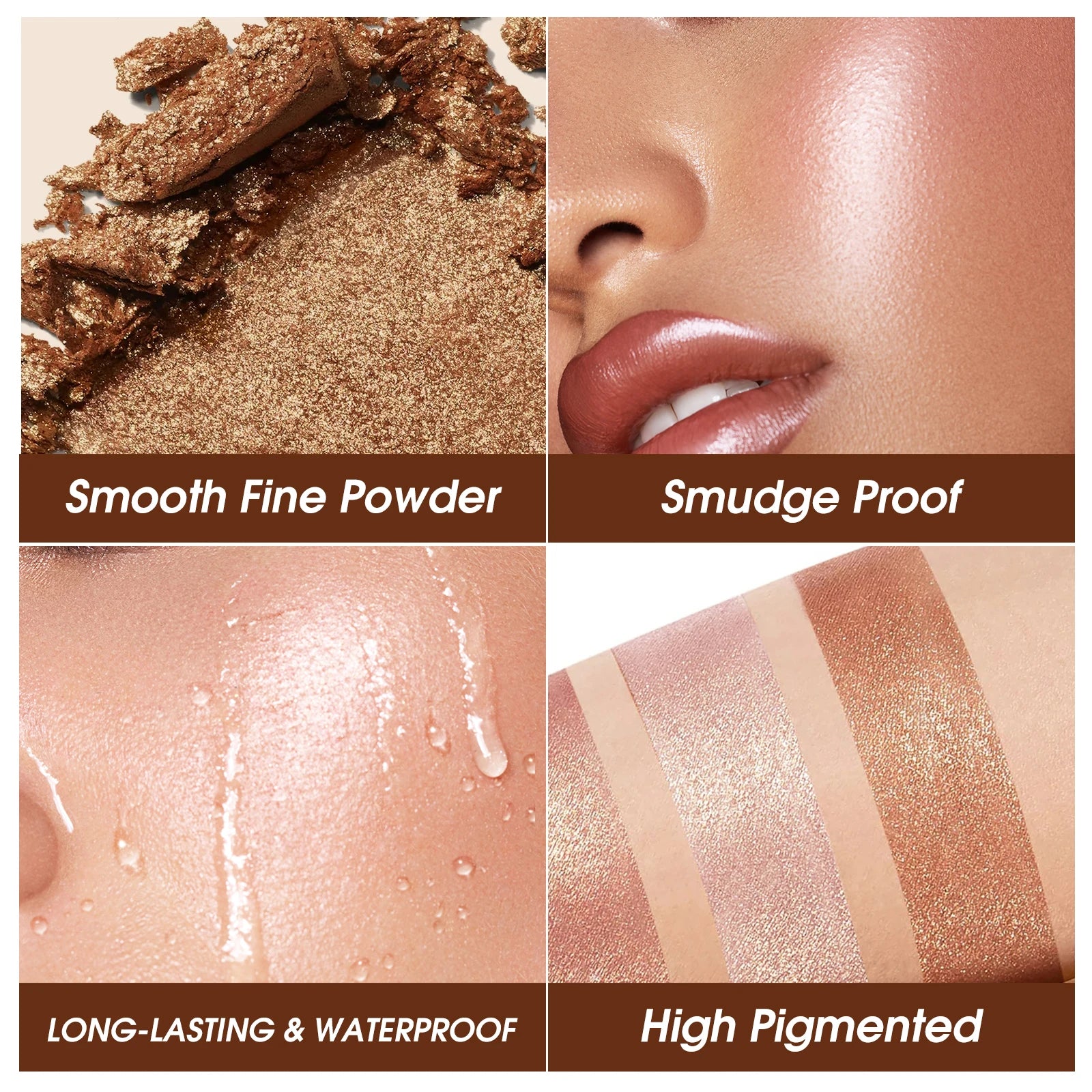 Highlighting and Contouring Palette 5 Colours All-in-One Makeup Palette Stereoscopic Natural Highlighting Makeup Palette