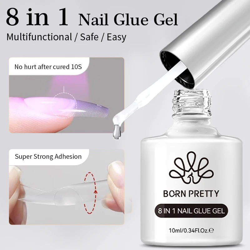 BORN PRETTY 10ml Wishing Apple Red Glass Bead Cat Magnetic Gel ultra Shine Soak Off UV Gel Nail Art Varnish Nail Supplies
