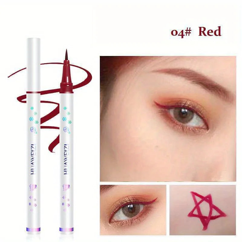 Red Matte Liquid Eyeliner Pen - Waterproof Long Lasting