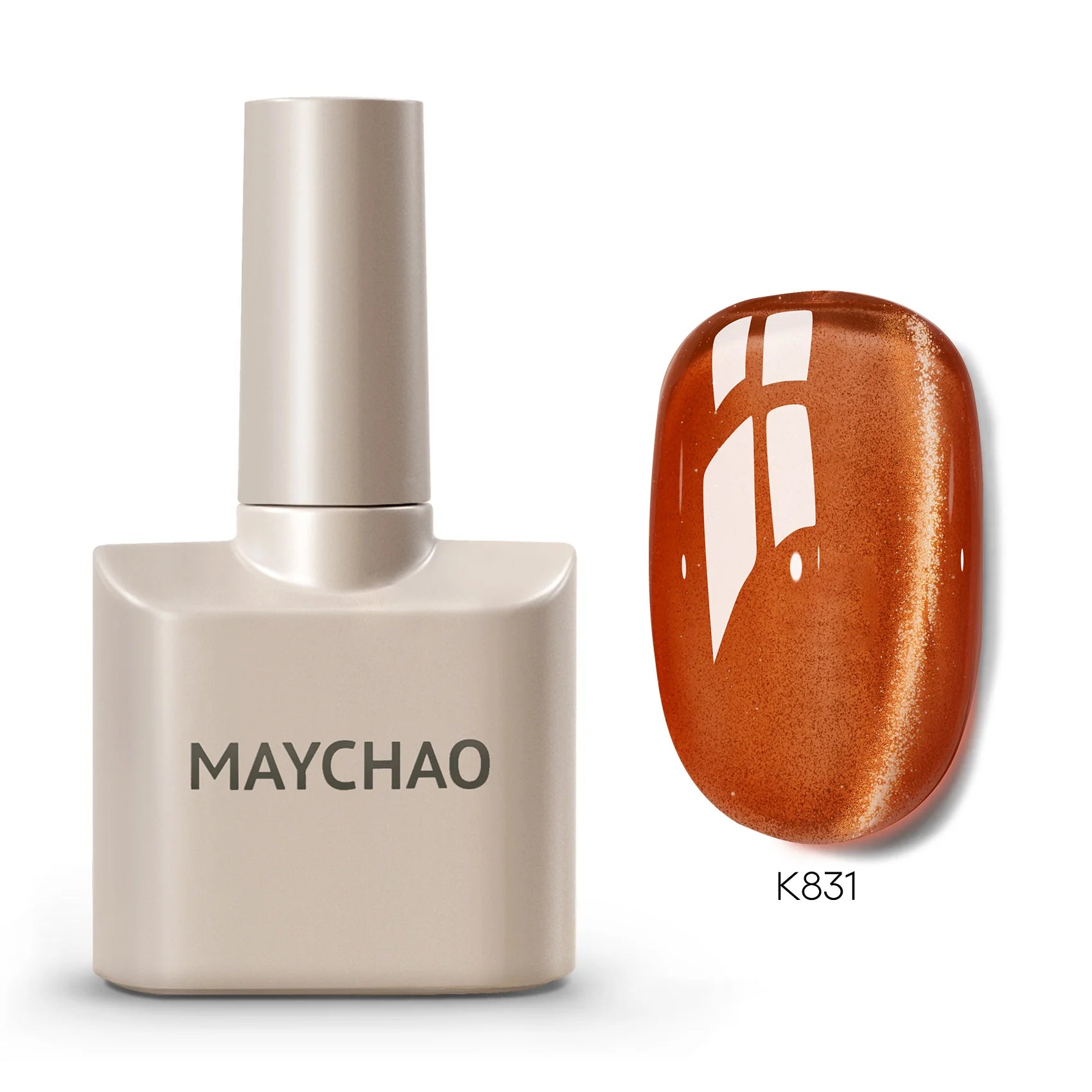 MAYCHAORomantic Galaxy Cat Eye Gel Nail Polish With Magnet Soak off UV Holographic Magnetic Rainbow Gel Polish for Nail Manicure