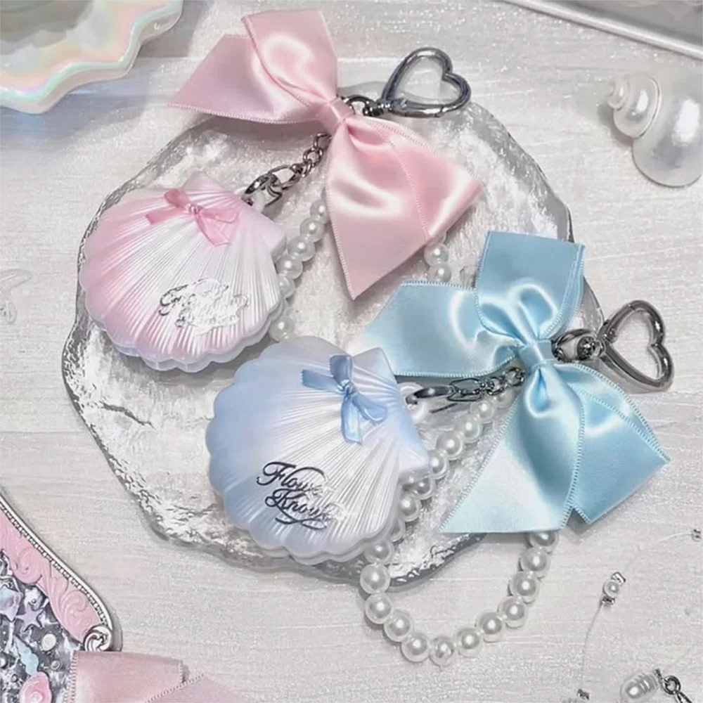 Flower Knows Cupid Sweetie Bear Face Powder with Solid Perfume Highlighter Pendant Long Lasting Portable Scent Makeup Decoration