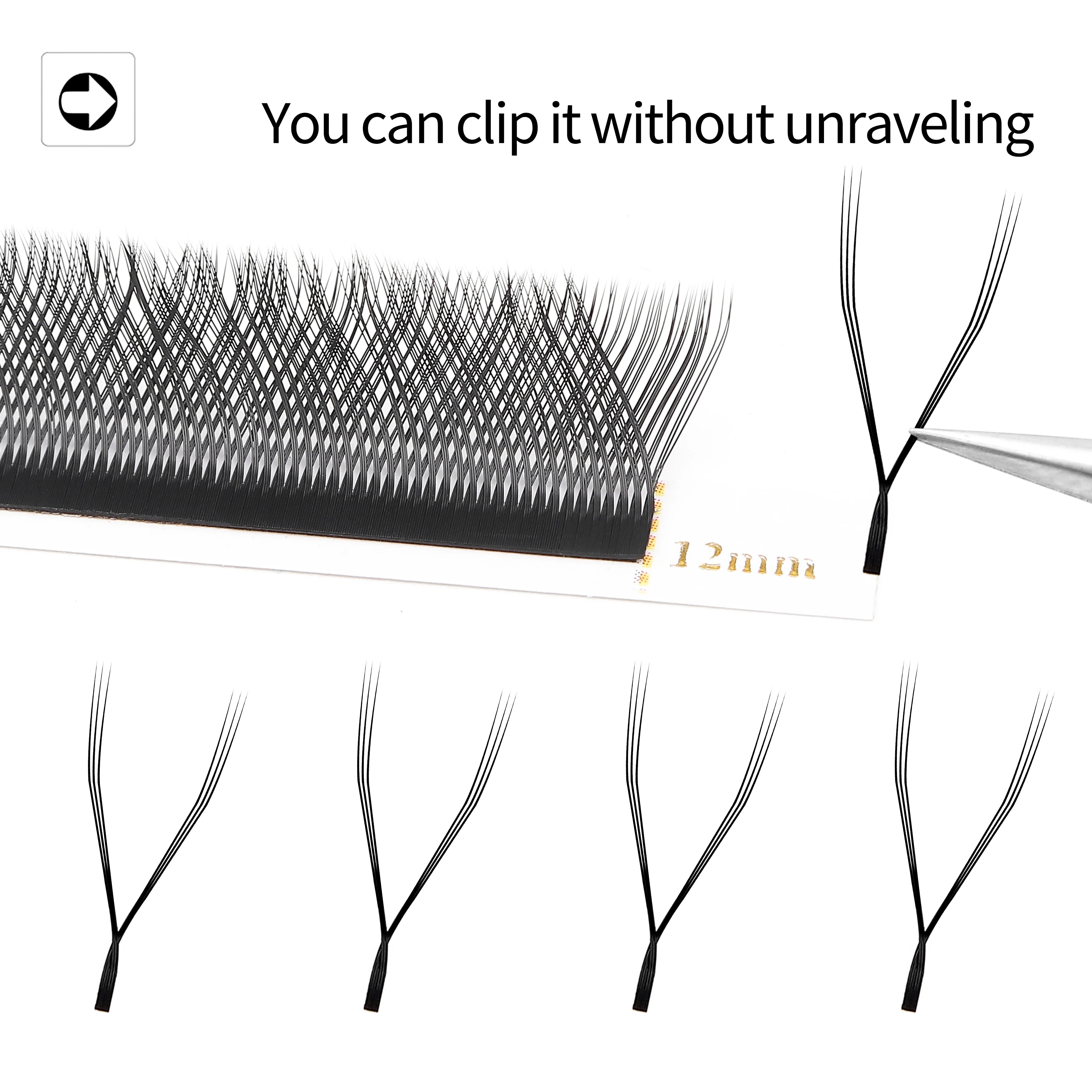 XIUSUZAKI W Shaped Bloom 2D 3D 4D 5D 6D 7D 8D Automatic Flowering Premade Fans Eyelashes Extensions Natural yy Individual Lashes