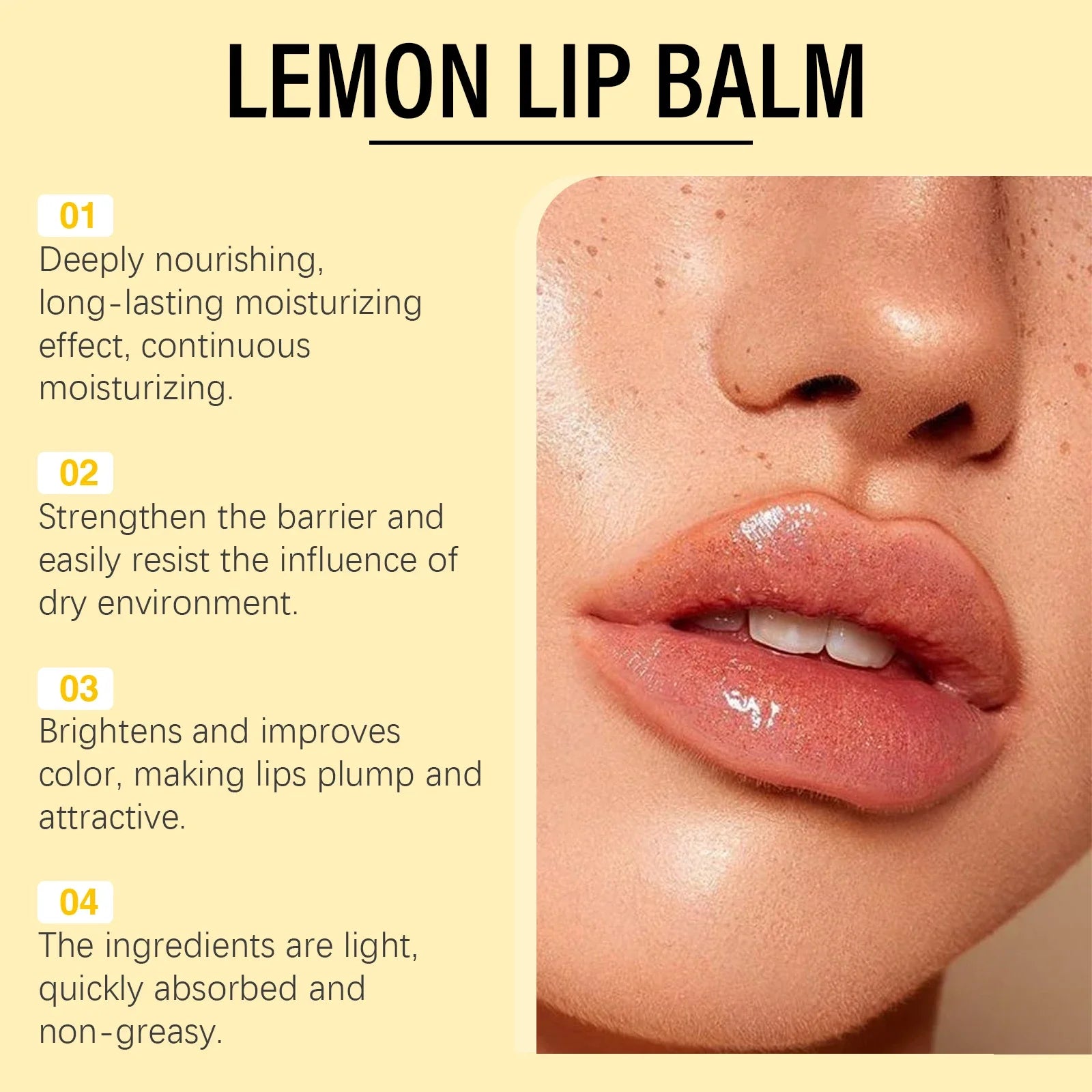 Ginger Lemon Lip Balm Mask Gloss Oil Exfoliating Clean Turmeric Dark Melanin Remove Improve Dullness Moisturizer Lip Balm Care