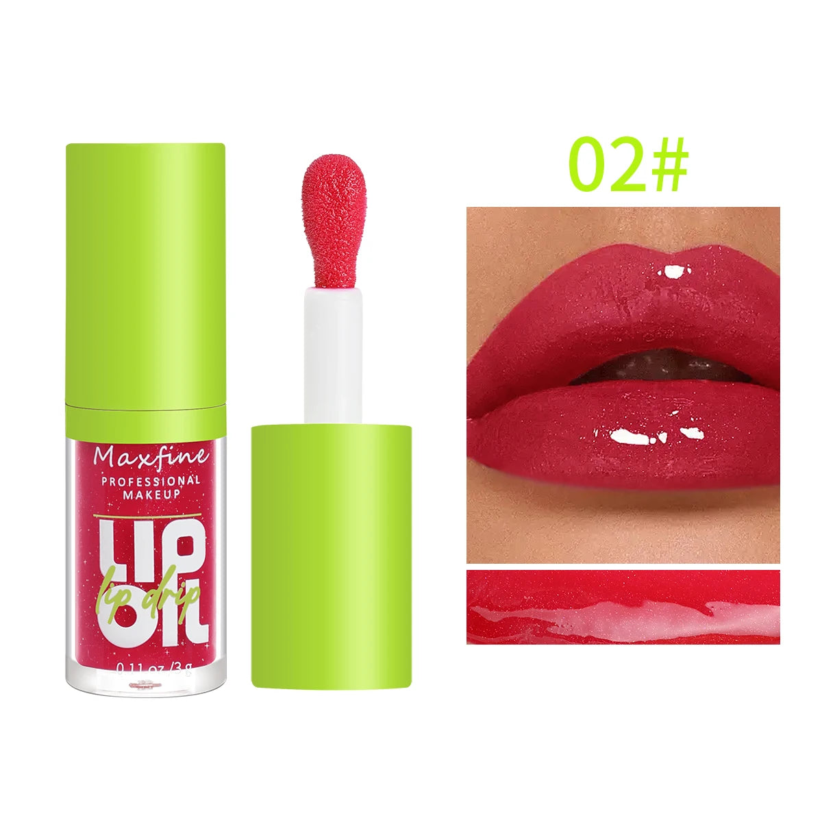 6-Tone Moisturizing Luminous Lip Gloss Oil - 3g Transparent Liquid