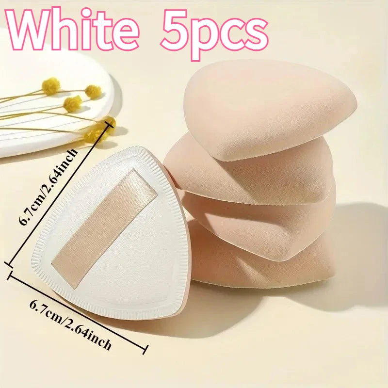 5Pcs Marshmallow air cushion powder puff dry and wet dual-purpose super soft sponge liquid foundation without powder