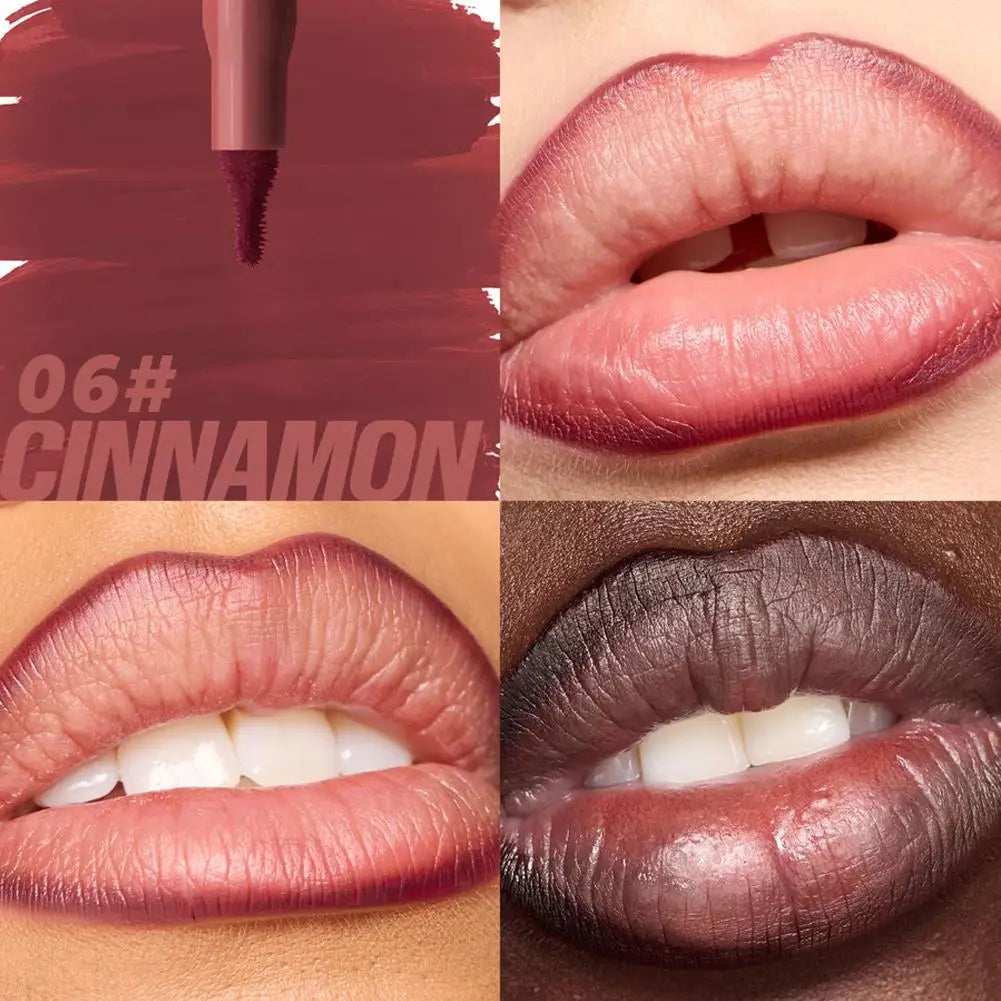 Waterproof Lipliner Pencil Matte Lip Liner Pen Outline Lip Shape High Color Rendering Moisturizing Long-Lasting Cosmetics
