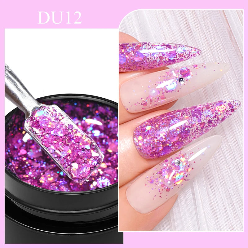 Mtssii 8ml Metallic Painting Nail Gel Polish Gold Silver Creative Elastic Nail Gel for PaintingDrawing Magic Mirror Gel Varnish