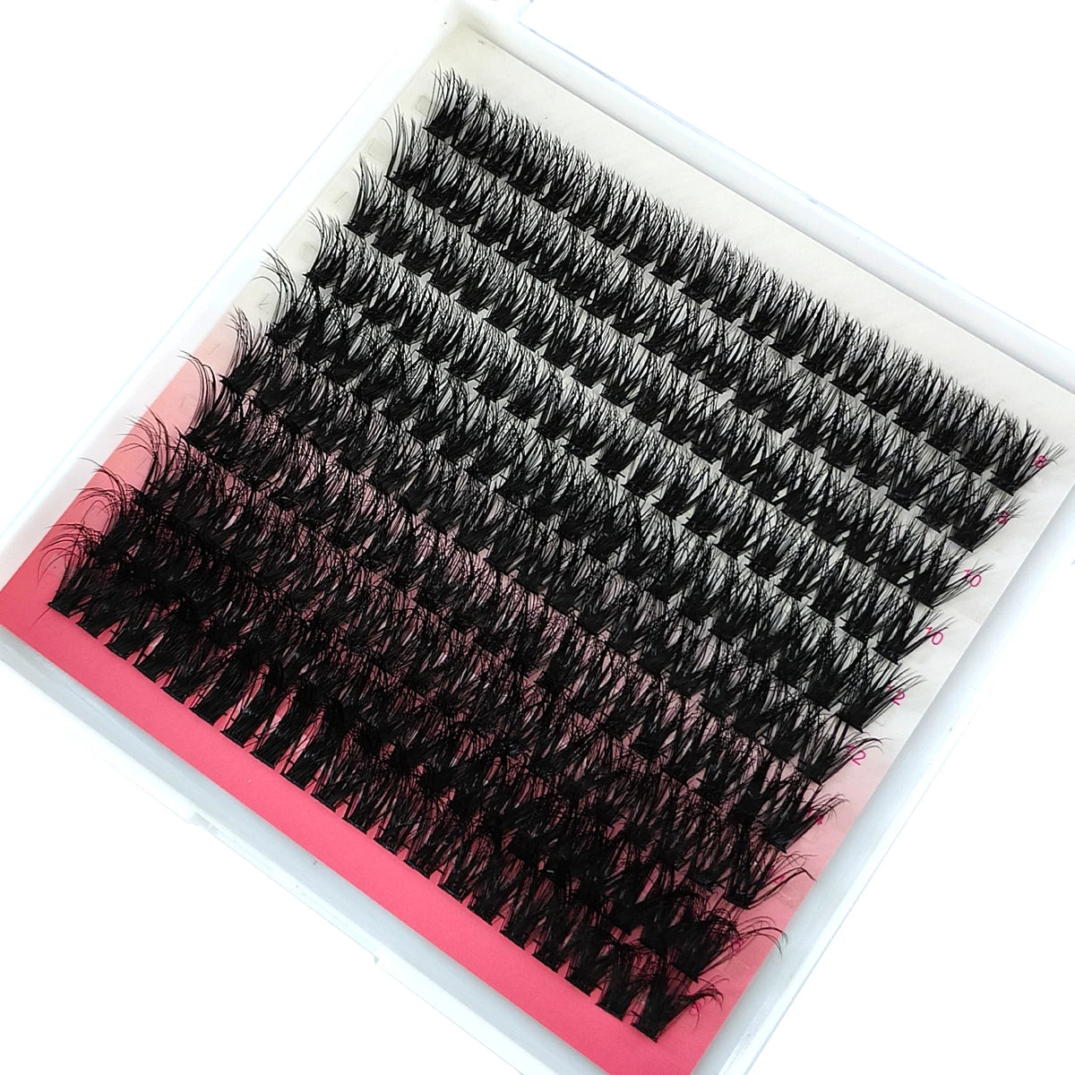 10Row 40D-200D 5D Fluffy Thick Lashes Clusters 10-18mmMix Wispy Individual Lashes Extensions Clusters DIY Makeup False Eyelashes