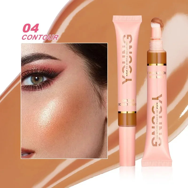 Liquid Highlighting Stick Contouring & Blush Multi-purpose Makeup Air Cushion Pen Face Natural Shimmer Cheeks Creamy Cosmetic