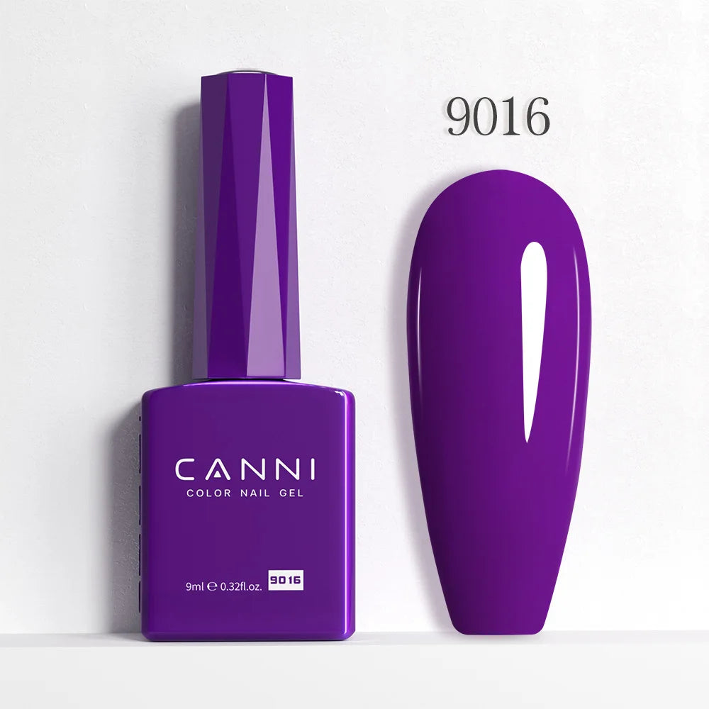 CANNI Hema Free Nail Gel Polish Fall Color Collection Semi Permanent Diamong Long Wear Top Coat Red Gorgeous JellyNude Color 9ml