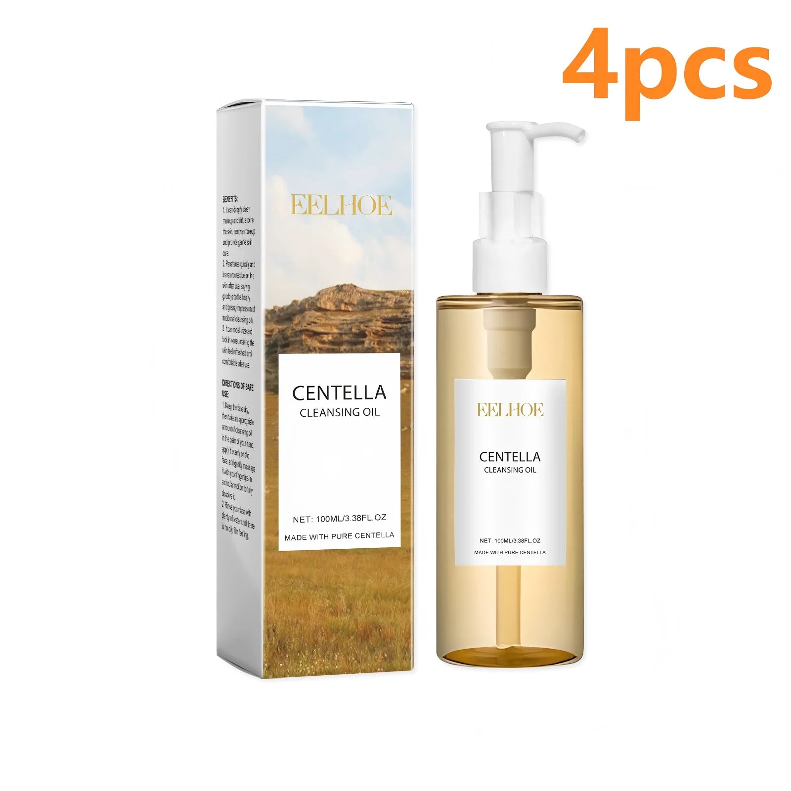 EELHOE Facial Cleansing Oil Centella Asiatica Skin Care for Sensitive Skin Barrier Repair Deep Skin Cleansing Makeup Remover Oil