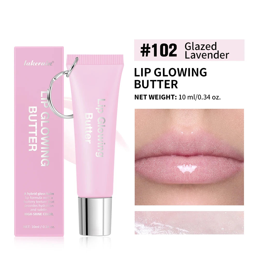 Lip Gloss Lip Oil Plumper Long Lasting Keychain Glowing Butter Moisturizing Pink Nourishing Makeup Care Hydrating Lipstick