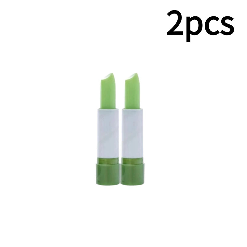 Aloe Vera Moisturizing Lipstick Moisture Lip Balm Anti Drying Temperature Color Changing Nourishing Lip Balm Lips Care 1-10pcs
