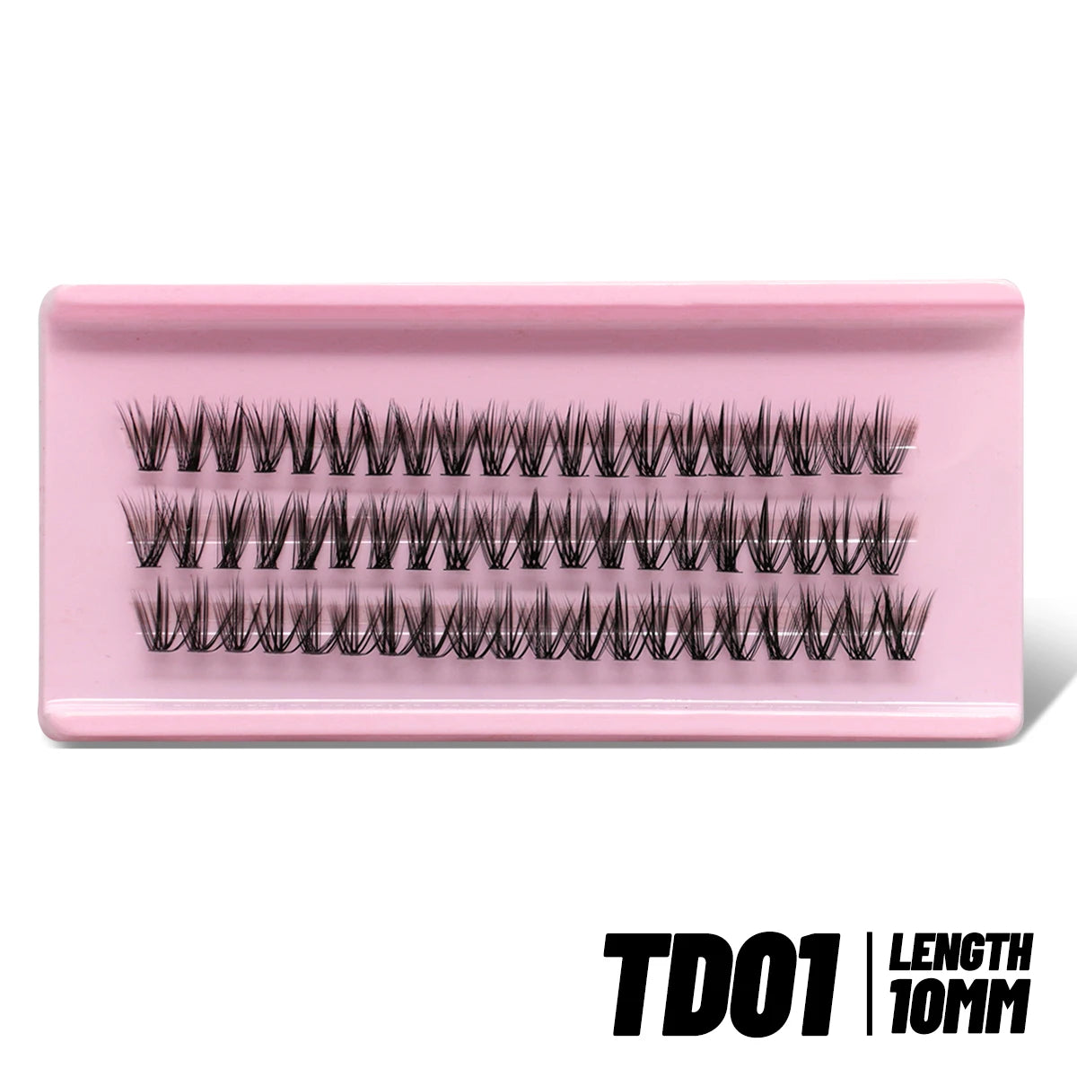 GROINNEYA Fluffy Thick DIY Eyelashes Cluster D/DD Curl Wispy Individual lashes Mix Eyelash Extensions False Eyelashes Extension