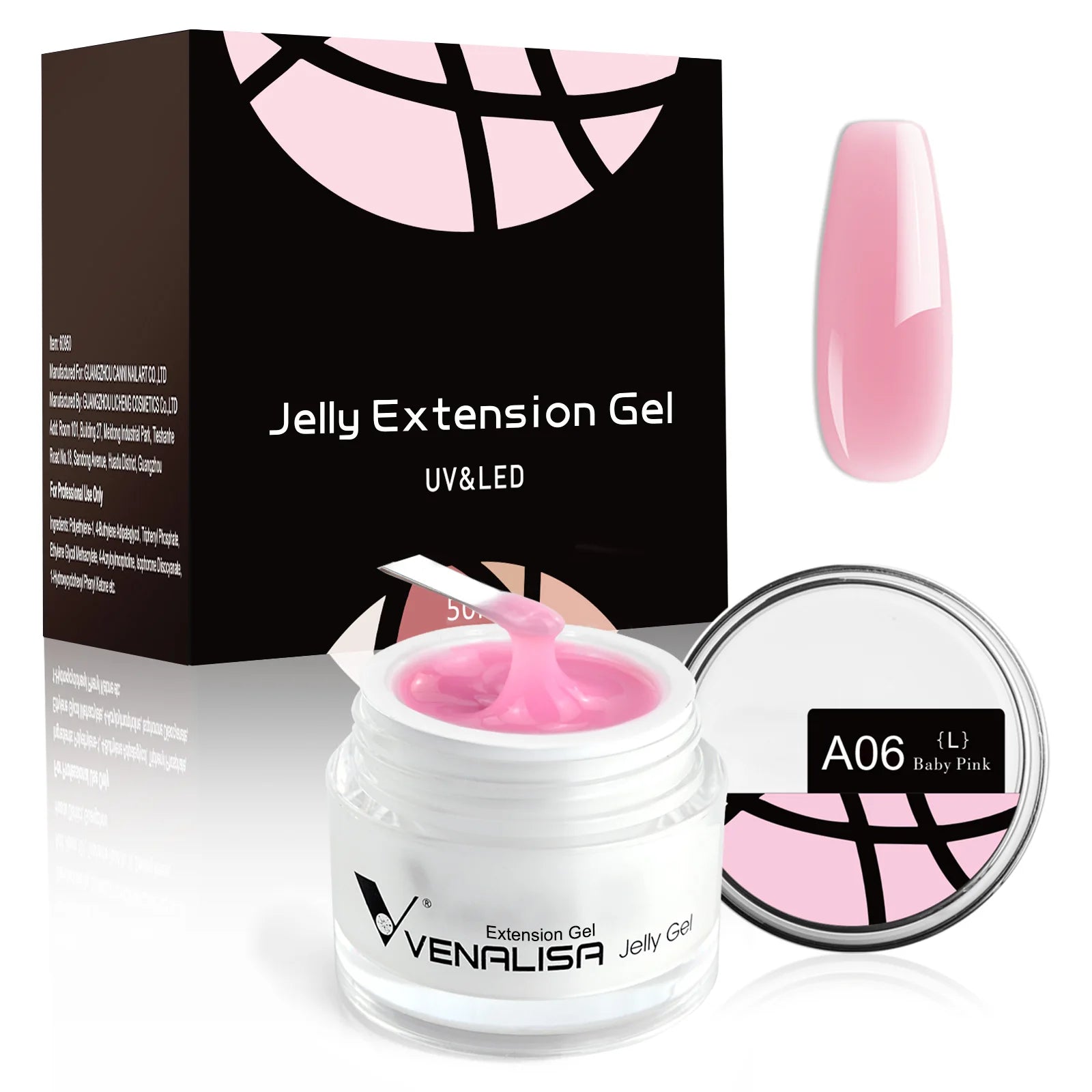 50ml VENALISA Builder UV Contruction Gel Jelly Gel Nude Skin Collection Nail Form Keep Nail C Arc Soak Off UV LED Camouflage Gel