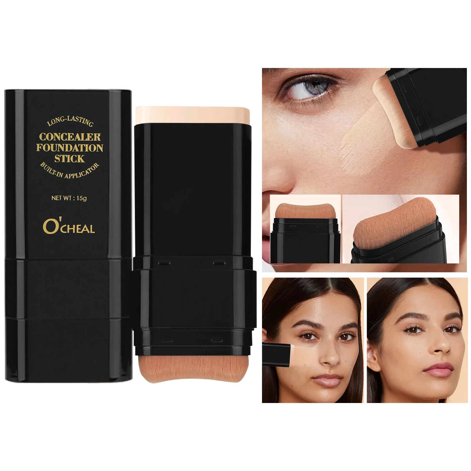 O'cheal 2-in-1 Concealer Foundation & Contour Stick 15g
