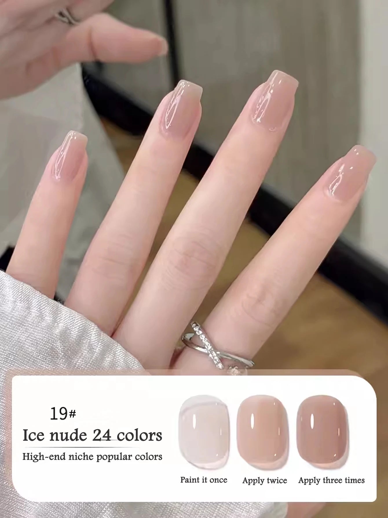 10ML 1-24PCS Milk White Jelly Gel Nail Polish Nail Art 2026 New Popular Nail Supplies UV LED Light Nails Black Red Nails