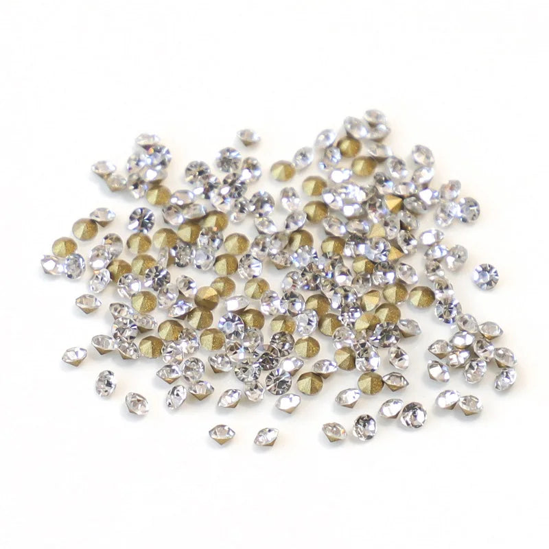 White Acrylic Flower Nail Art Decorations Mixed Size Rhinestones Red Blue Gem Manicure Tools Accessories DIY Nails Design 5g