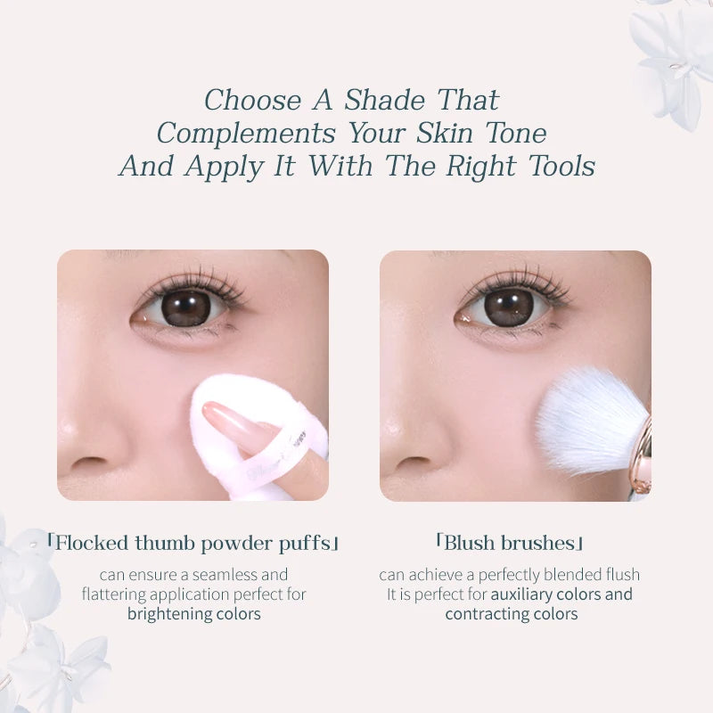 Flower Knows Butterfly Cloud Collar Collection Rouge Box Highlighting & Blush Duo Powder Brightening Auxiliary colors 6g