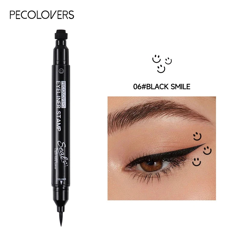 2-in-1 Star & Moon Stamp Liquid Eyeliner - Black Waterproof