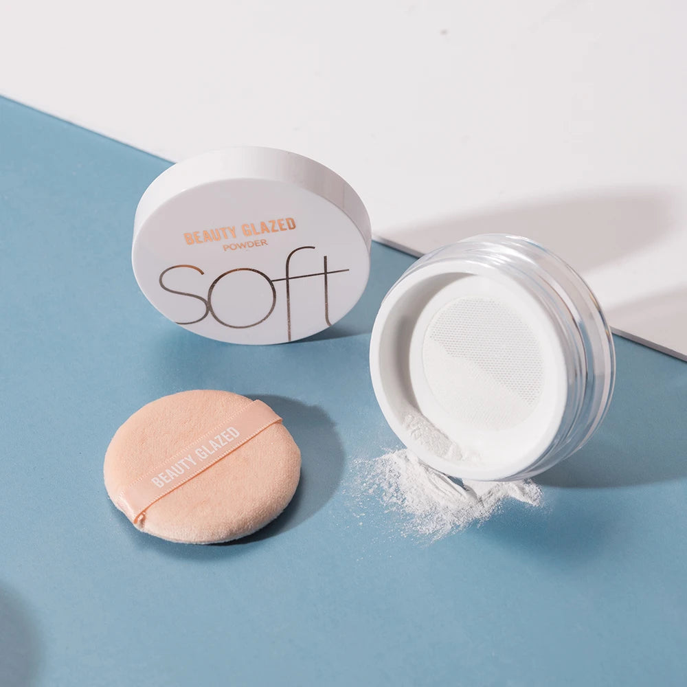 Beauty Glazed 4 ColorsMatte Loose Powder Natural Waterproof Long-Lasting Concealer Banana Powder for Makeup