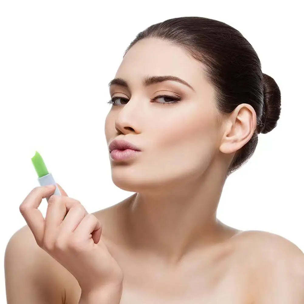 Aloe Vera Moisturizing Lipstick Moisture Lip Balm Anti Drying Temperature Color Changing Nourishing Lip Balm Lips Care 1-10pcs