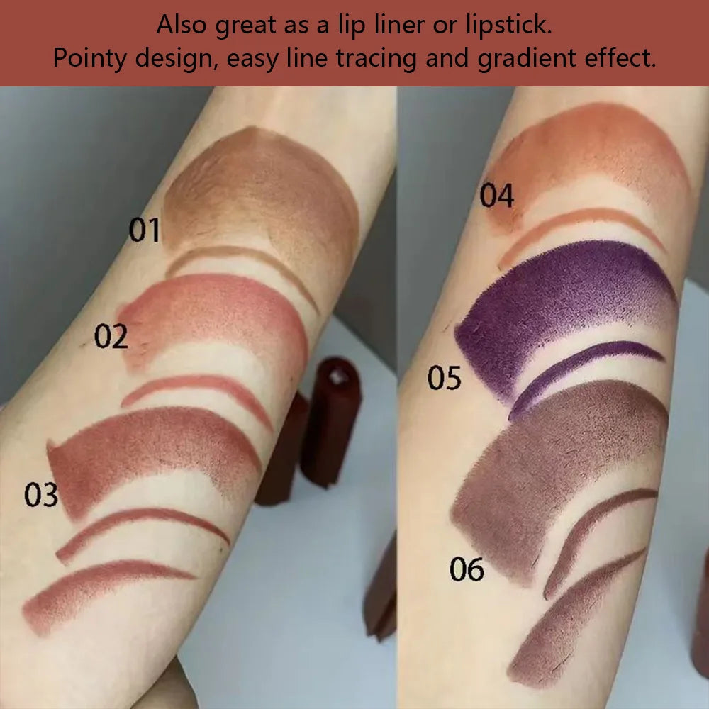 Tapered Gradient Lip Liner Matte Black Brown Velvet Lipstick Waterproof Non Sticky Contouring Tint Lipliner Crayon Lip Makeup