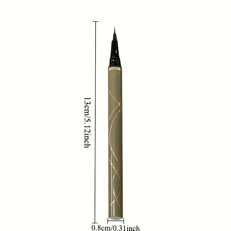 Long-Lasting Liquid Eyeliner Pen - Black Waterproof Fine Tip