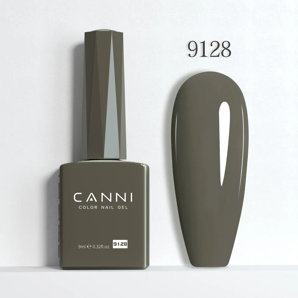 CANNI Hema Free Nail Gel Polish Fall Color Collection Semi Permanent Diamong Long Wear Top Coat Red Gorgeous JellyNude Color 9ml