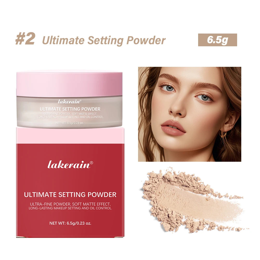 Ultimate Blurring Setting Powderlong-Lasting Setting Soft Matte Finish Oil Control and Makeup Fixation Removal Pore Modification