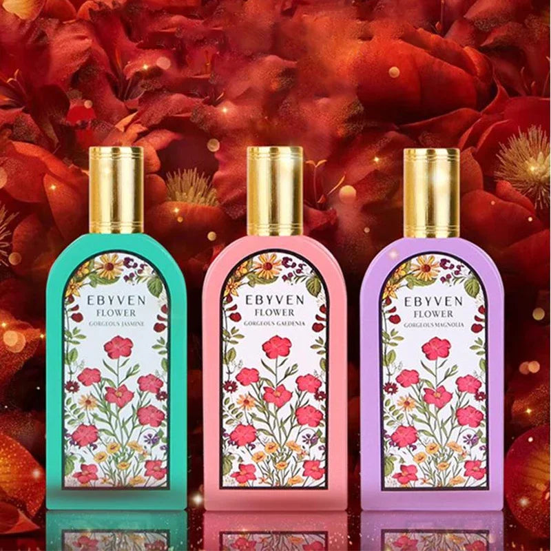 Classic Luxury Brand Women Perfume Flirting Pheromone Charm Perfume Fresh Jasmine Scent Lasting Eau De Parfum Charm Perfume Gift