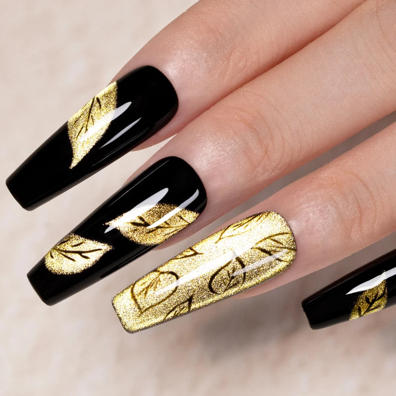AWStorG 7.5ml Golden Gradient Cat Eye Nail Polish Gel Phototherapeutic Gel Soak Off Nail Magnetic Gel Polish Nail Art DlY