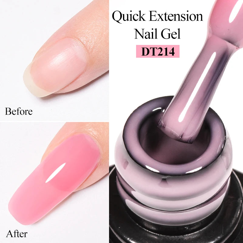 Milky White Nail Extension Gel Clear Nude Building UV Gel For Nails Finger Extensions Form Tips French Nails Manicure Nail Art