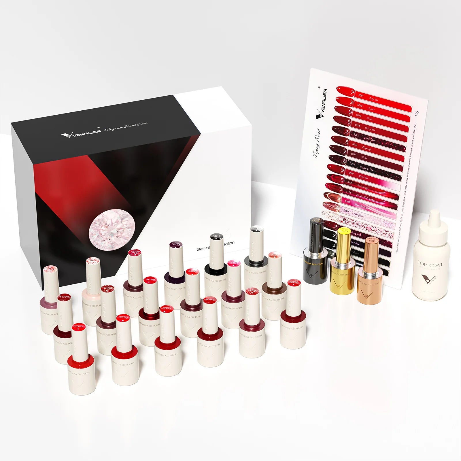 VENALISA VIP Kit 10ml Nail Gel Polish HEMA TPO FREE Gorgeous Colors Gel Pigment Professional Nail Art Long-lasting Gel Varnish