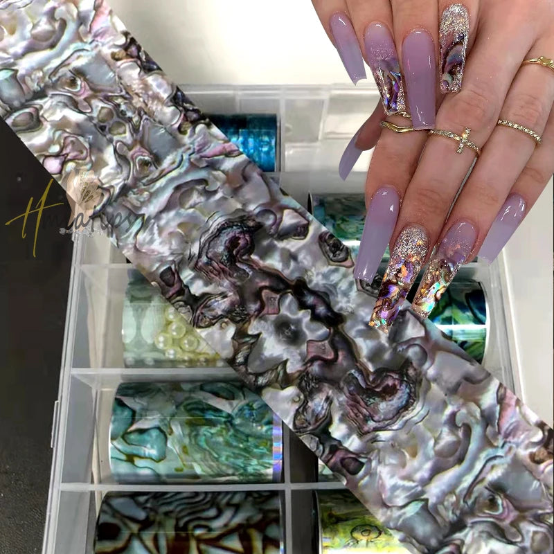 Neon Jelly Animal Nail Foils for Transfer Paper Stickers Sliders Adhesive Wraps DIY Water Leopard Print Nail Art Decorations