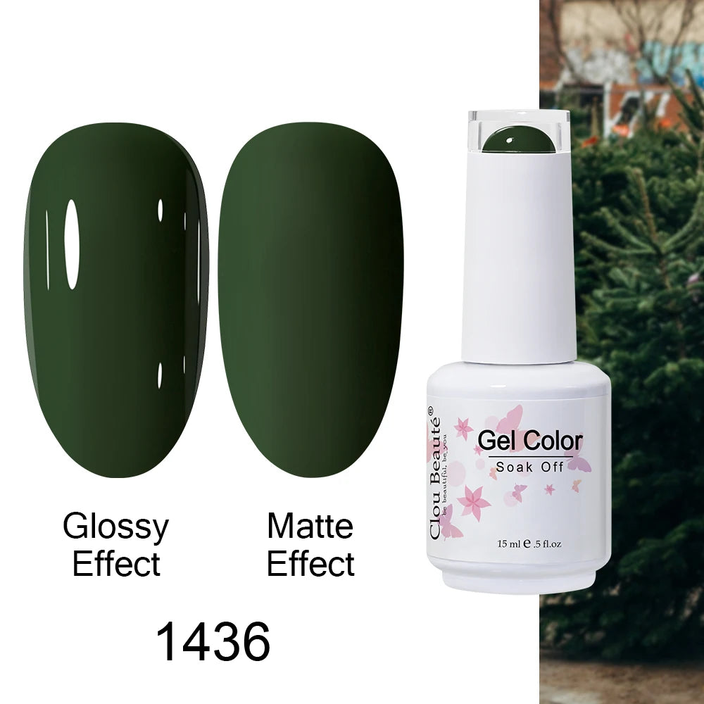 Clou Beaute Royal Blue Color Winter Trendy Semi Permanent Nail Art Manicure Varnishes Gel Nail Polish Hybrid Base Gel Top Coat
