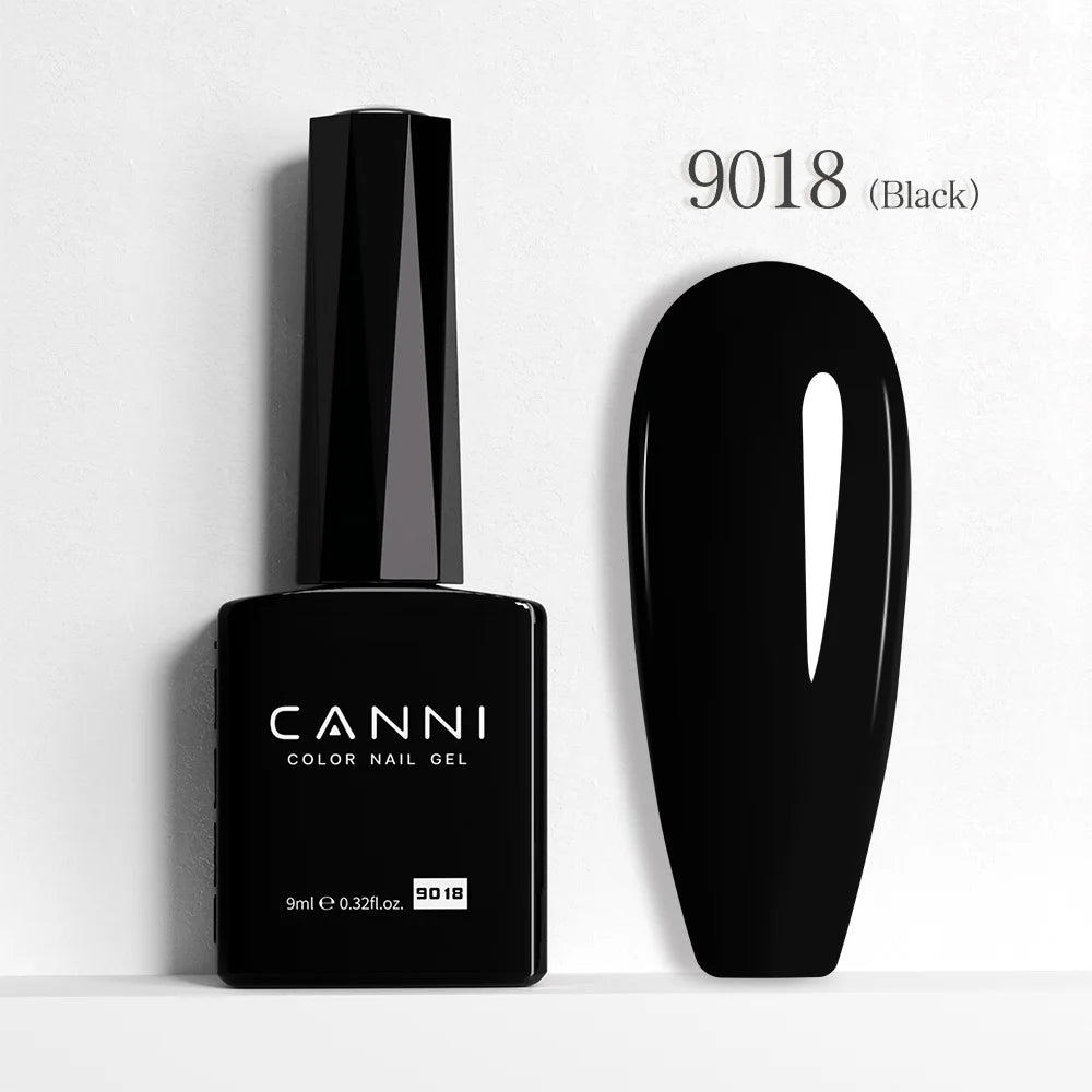 CANNI Hema Free Nail Gel Polish Fall Color Collection Semi Permanent Diamong Long Wear Top Coat Red Gorgeous JellyNude Color 9ml