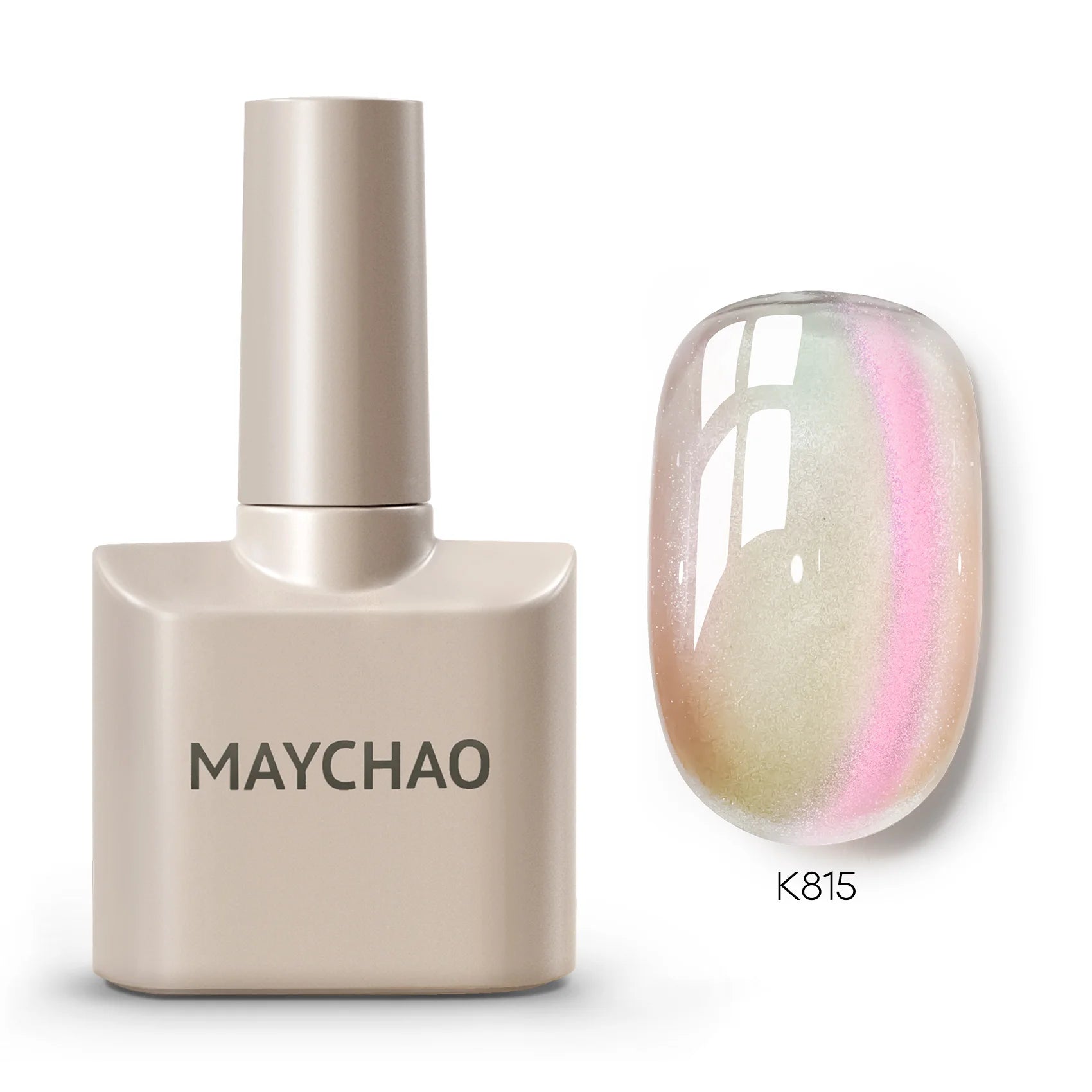 MAYCHAORomantic Galaxy Cat Eye Gel Nail Polish With Magnet Soak off UV Holographic Magnetic Rainbow Gel Polish for Nail Manicure