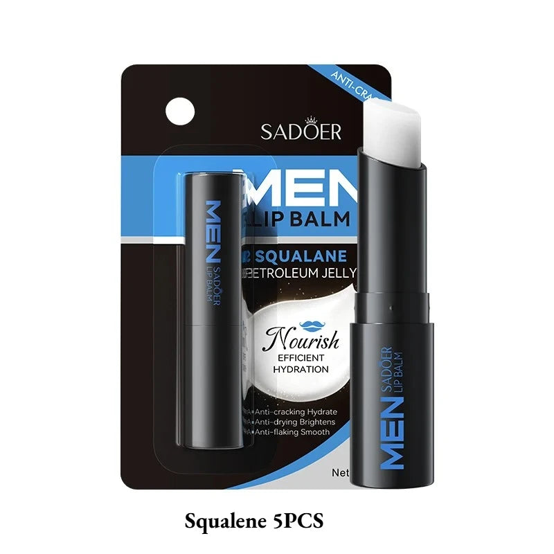 SADOER Men's Shark Grass Vaseline Lip Balm for Autumn and Winter to improve dryness,Beihu Moisturizing Hydrating Lip Balm