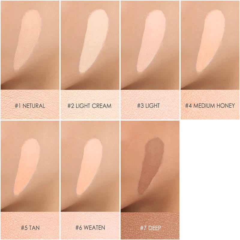 Wholesale FOCALLURE 7 Colors Face Concealer Waterproof Full Coverage Moisturizing Smooth Liquid Foundation Makeup Cosmetics