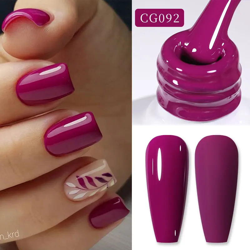 BORN PRETTY 10ml Blood Red Jelly Gel Nail Polish Halloween Nails Art Gel Polish Sheer Translucent Nail Gel for Winter Manicure