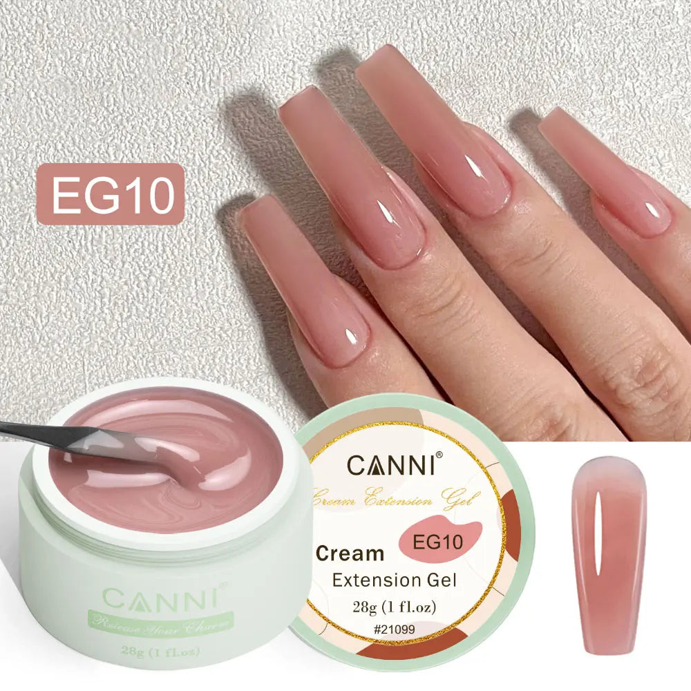 CANNI TPO FREE 28g Creamy Extension Gel 12 Colors French Jelly Nude UV LED Soak Off Jelly Nail Sculpture Extension Gel Lacquer