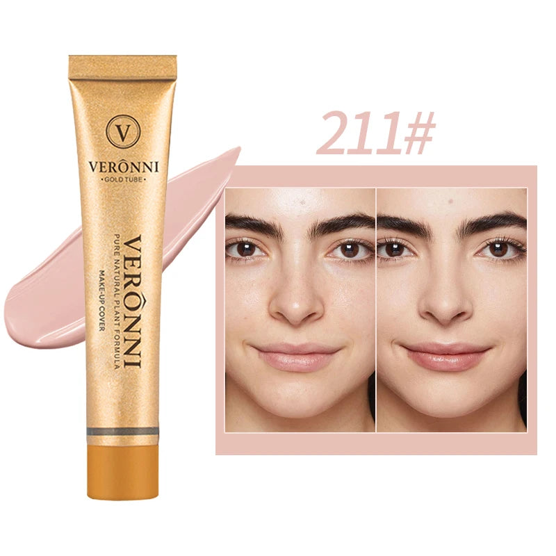 Long-lasting waterproof and sweatproof concealer with natural nude Maquiagem Liquid Concealer Beauty Face  Cosmetics Makeup Base