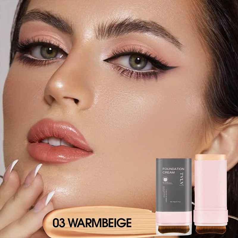 TVLV Concealing Foundation Stick with Built-In Brush - Waterproof