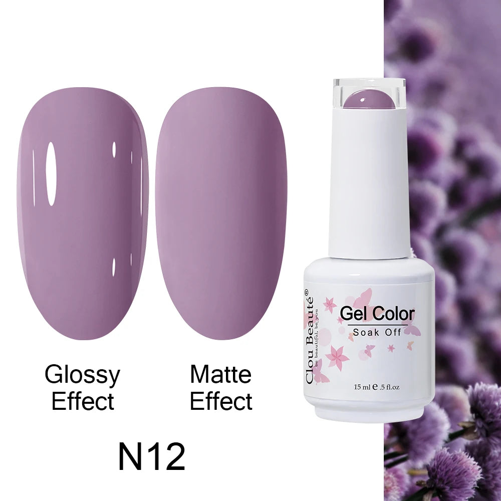 Clou Beaute Royal Blue Color Winter Trendy Semi Permanent Nail Art Manicure Varnishes Gel Nail Polish Hybrid Base Gel Top Coat