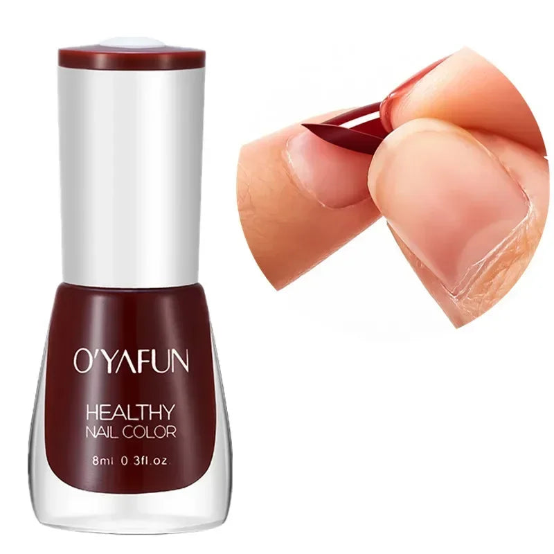8ml Matte Waterproof No-bake Nail Polish Nail Art Tearable Quick Dry Normal Without Lamp Nail Polish Glitter Sequins UV Varnish