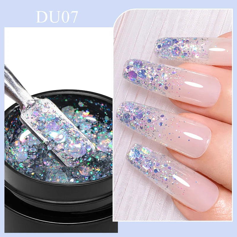 Mtssii 8ml Metallic Painting Nail Gel Polish Gold Silver Creative Elastic Nail Gel for PaintingDrawing Magic Mirror Gel Varnish