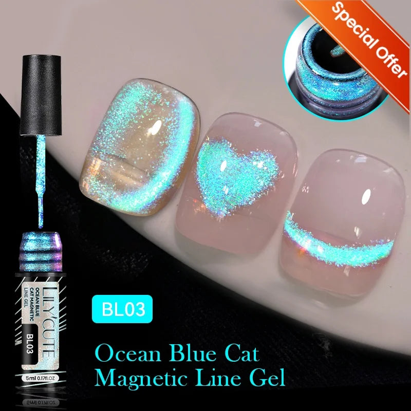 LILYCUTE 7ML Colorful Gel Nail Polish 129 Colors Long Lasting For Manicure Semi Permanent Base Top Coat Nail Art UV Gel Varnish