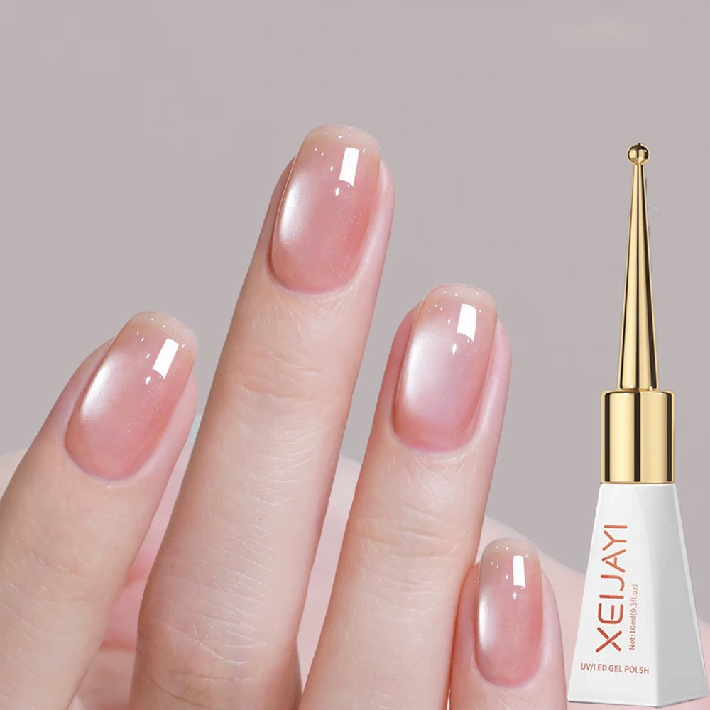 XEIJAYI Pink Cat Eye Gel Nail Polish Ceramic Magnetic Gel UV Semi-permanent Enamels Varnish Nail Supplies For Professionals Gel